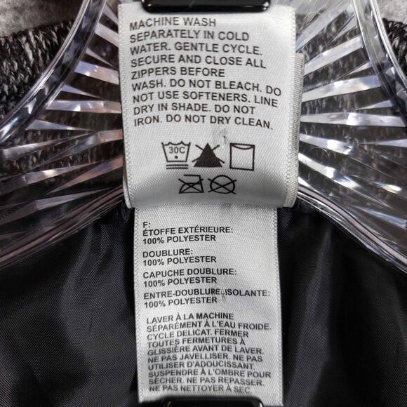 Avalanche Jacket Womens 1XL Gray Knit Fleece Full Zip Insulated Outdoors Hiking - Picture 9 of 9